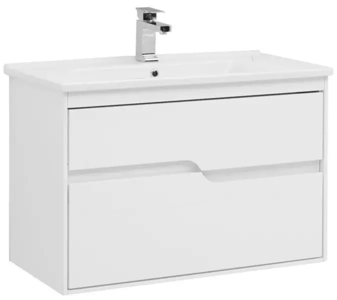 

Тумба с раковиной «Aquanet» Модена 85 (Atria 85 9085) подвесная белая