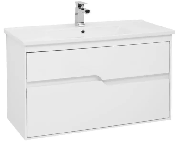 

Тумба с раковиной «Aquanet» Модена 100 (Atria 100 9100 ) подвесная белая