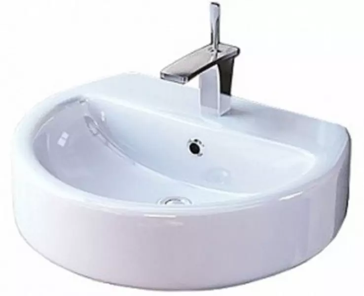 

Раковина «Sanita Luxe» Best 55 WB.PD/Best/55-C/WHT.G/S1 фарфоровая белая