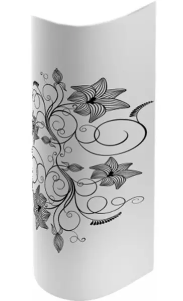 

Пьедестал «Sanita Luxe» Art Luxe Flora фарфоровый белый