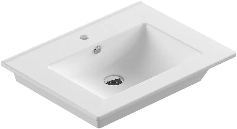 

Раковина «Sanita Luxe» Quadro 75 фарфоровая белая