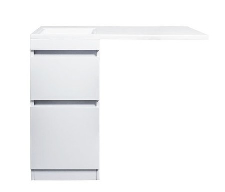 Тумба с раковиной под стиральную машину Style Line Даллас 100 Люкс Даллас 100 левая белая 30045₽