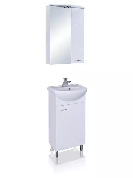 Мебель для ванной «Runo» Кипарис 45 белая - фото 1