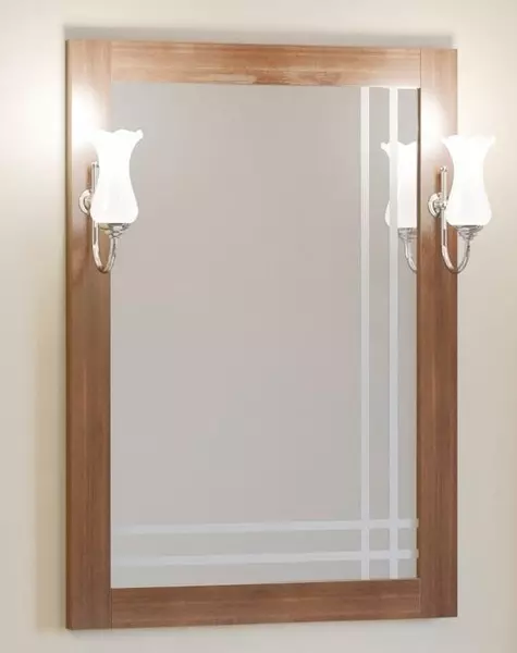 Зеркало из массива Opadiris Сакура 60 без света светлый орех правое 17171₽