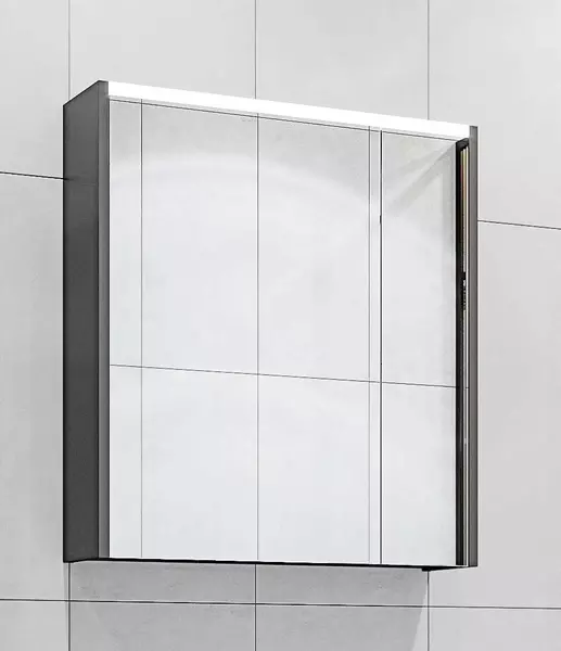 Зеркальный шкаф «Roca» Ronda 70 с подсветкой антрацит