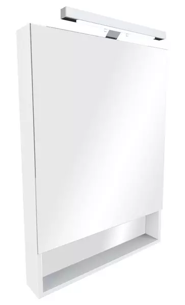Зеркальный шкаф «Roca» The Gap 70 с подсветкой белый глянцевый универсальный