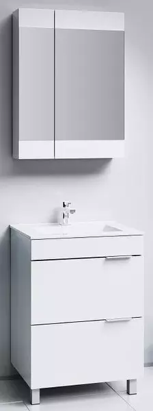 Мебель для ванной «Aqwella» Бриг 60 с ящиками белая - фото 1