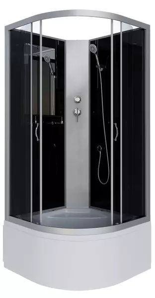 

Душевая кабина «Niagara» NG-2508-14BK (04) 90/90 высокий поддон тонированная/чёрная без крыши
