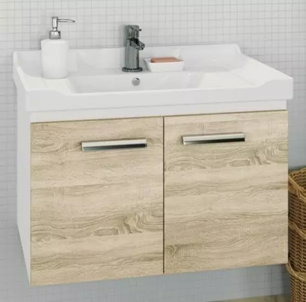 

Тумба с раковиной «Comforty» Рига 70 (9335-70) подвесная дуб сонома