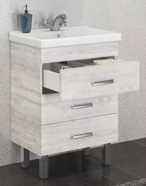 

Тумба с раковиной «Comforty» Никосия 60 (Fest 60 F01) дуб белый