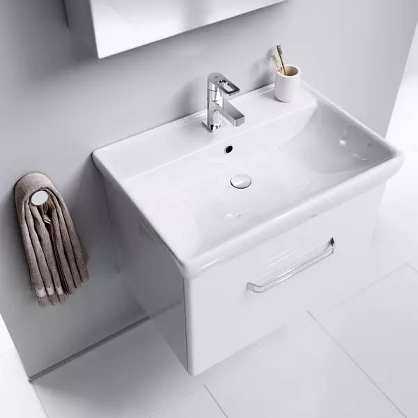 Мебель для ванной подвесная «Aqwella» Нео 70 белая - фото 1