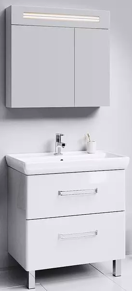 Мебель для ванной «Aqwella» Нео 80 белая - фото 1