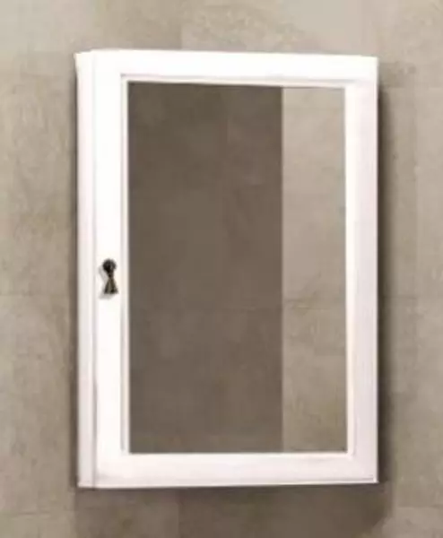 Зеркальный шкаф из массива Opadiris Клио 45 без света угловой белёный бук правый 17171₽