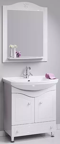 Мебель для ванной «Aqwella» Франческа 75 белая - фото 1