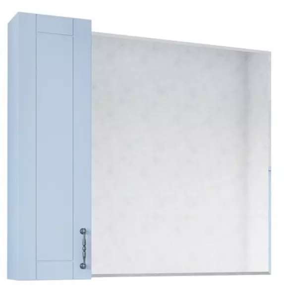 Зеркальный шкаф «Sanflor» Глория 85 без света серый левый