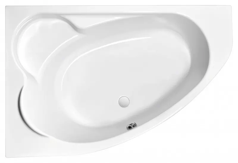 Ванна акриловая «Cersanit» Kaliope 170/110 63443 без опор без сифона белая левая, цвет белый