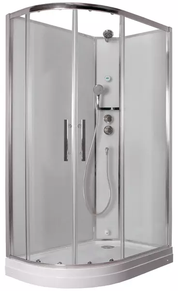 

Душевая кабина «Timo» Ilma 902 120/80 низкий поддон прозрачная/белая без крыши правая