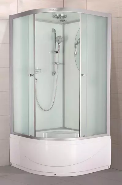

Душевая кабина «Esbano» EST-100CRB 100/100 высокий поддон матовая/белая
