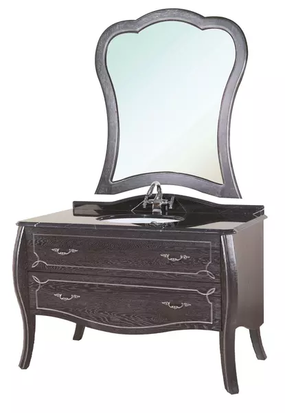 

Мебель для ванной «Bellezza» Грация Люкс 110 чёрная