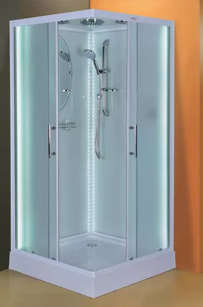 

Душевая кабина «Esbano» EST-L90CKR 90/90 низкий поддон матовая/белая с электрикой