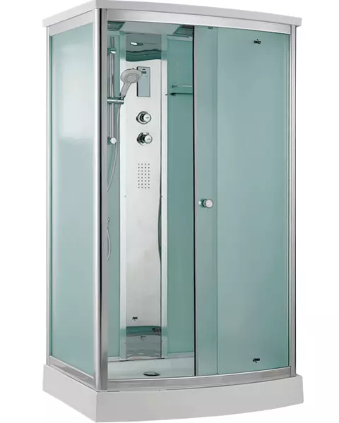 

Душевая кабина «Timo» Comfort T-8815 120/90 низкий поддон Clean Glass/белая с гидромассажем с электрикой