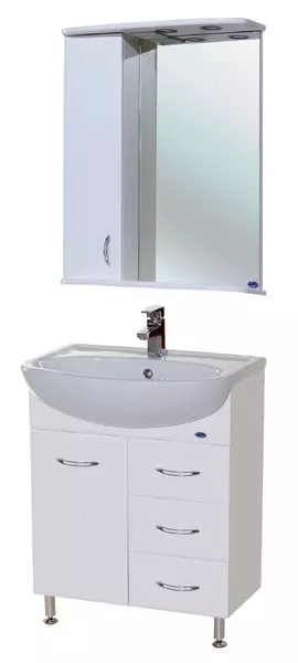 

Мебель для ванной «Bellezza» Уют 60 Н с 3 ящиками белая