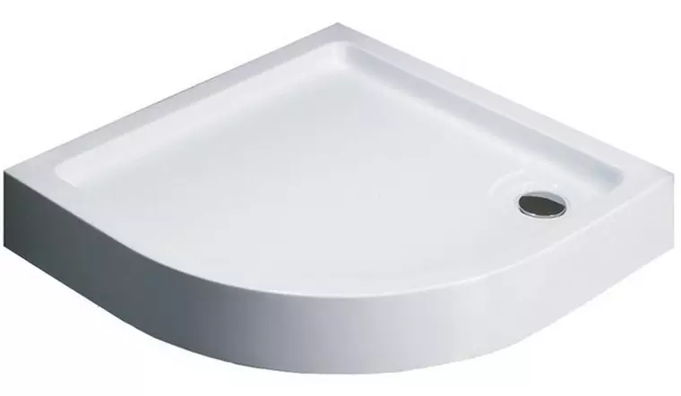 

Душевой поддон «Black & White» QC-09H 90/90 низкий акриловый четверть круга