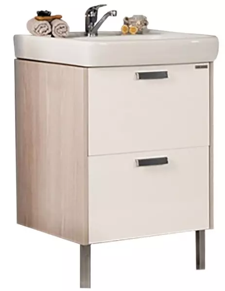 Тумба с раковиной Aquaton Йорк 55 Тигода 55 белаяясень фабрик 21342₽