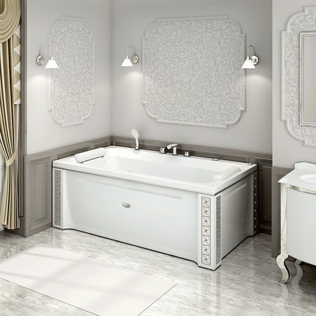 Торцевой экран под ванну Radomir Хельга 185100 Кристаллы SwarovskiАрт-мозаика правый 19179₽