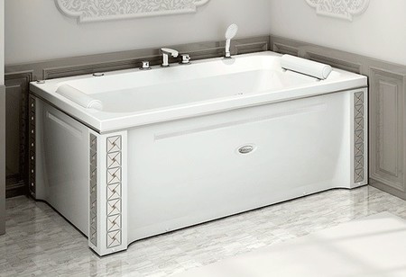 Торцевой экран под ванну Radomir Хельга 185100 Кристаллы SwarovskiАрт-мозаика левый 19179₽