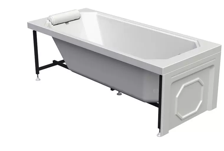 Торцевой экран под ванну Radomir Уэльс с ложементами под декор белый правый 6757₽