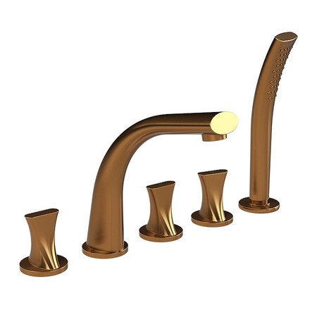 Смеситель на борт ванны Radomir Фламинго бронза 34458₽