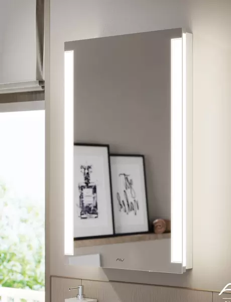 Зеркальный шкаф «Alavann» Dorn 50 с подсветкой белый правый