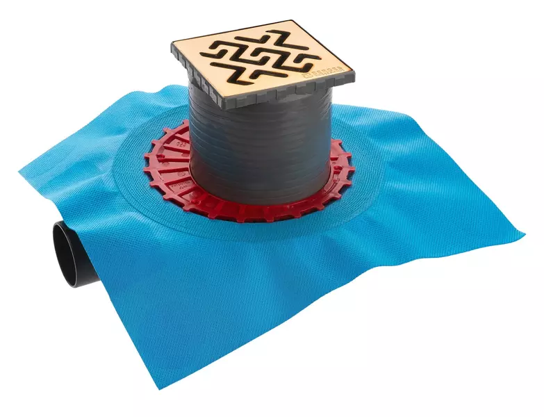 Трап для душа Berges Wasserhaus Zentrum Antik 100100 боковой выпуск золото 7170₽