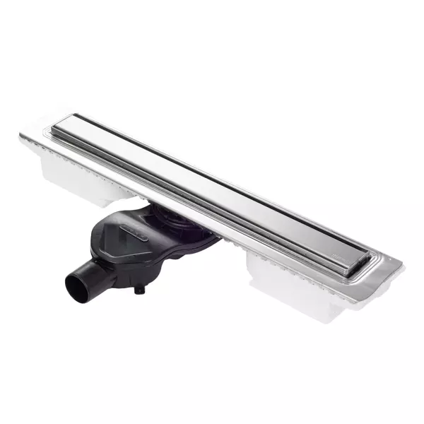 Душевой лоток «Berges Wasserhaus» B1 Keramik 900 боковой выпуск матовый хром/под плитку