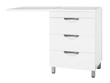 Тумба с раковиной под стиральную машину Style Line Жасмин 120 Люкс Даллас 120 правая белая 30339₽