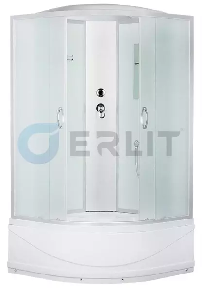

Душевая кабина «Erlit» Comfort 90/90 высокий поддон матовая/матовая