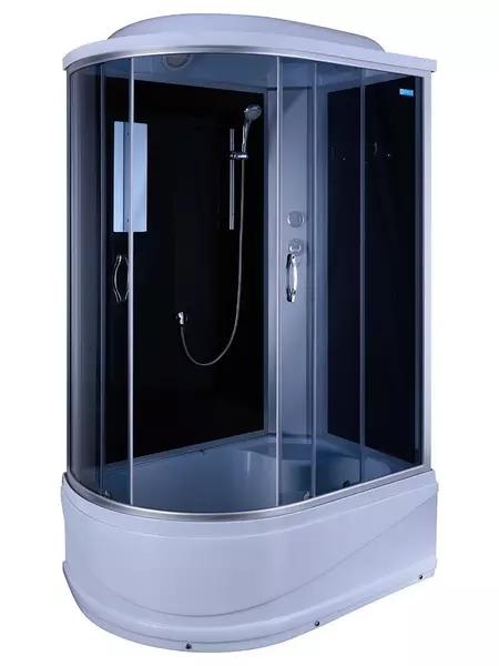 

Душевая кабина «Erlit» Comfort 120/80 высокий поддон тонированная/чёрная правая