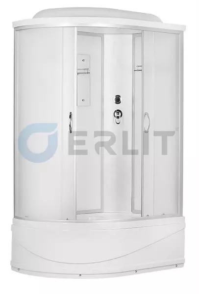 

Душевая кабина «Erlit» Comfort 120/80 высокий поддон матовая/матовая правая