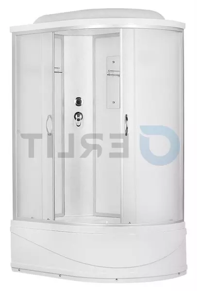 

Душевая кабина «Erlit» Comfort 120/80 высокий поддон матовая/матовая левая