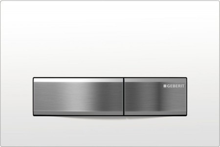 

Кнопка смыва «Geberit» Sigma 50 115.788.11.5 белая/сталь