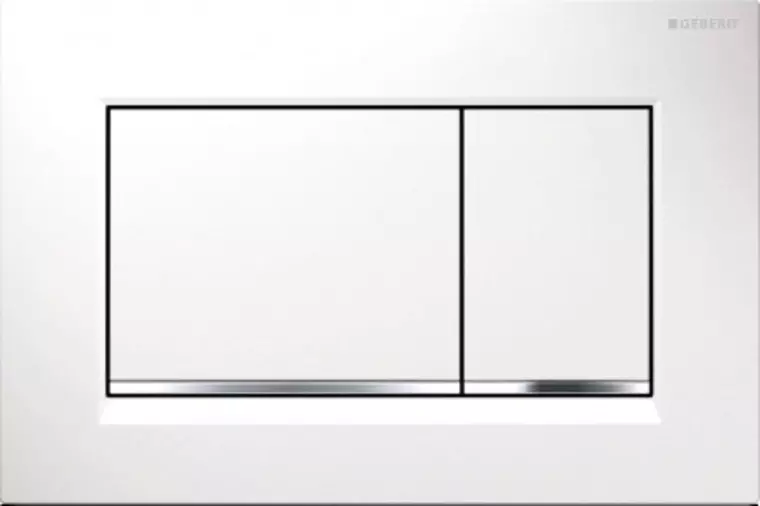 

Кнопка смыва «Geberit» Omega 30 115.080.KJ.1 белый глянцевый/хром глянцевый
