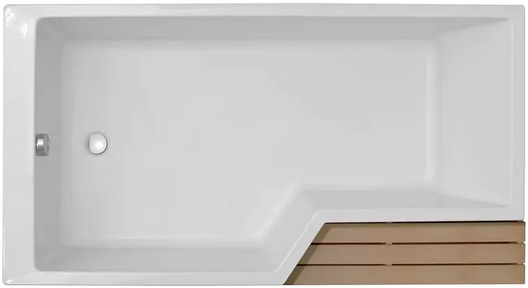 

Ванна акриловая «Jacob Delafon» Bain-douche Neo 160/90 E6D000L-00 с ножками без сифона белая левая