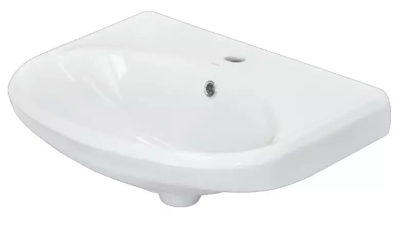 

Раковина «Sanita» Самарская 58/44 WB.PD/Samarsky/57-C/WHT.G/S1 фарфоровая белая