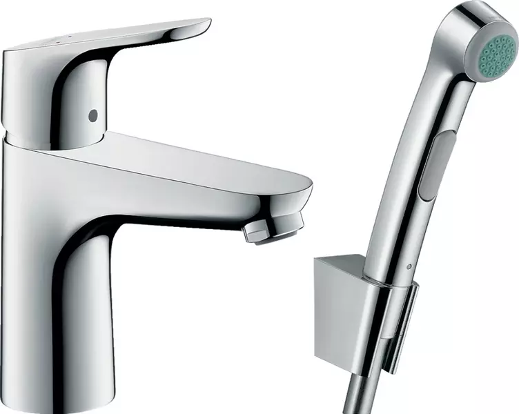 

Смеситель для раковины с гигиеническим душем «Hansgrohe» Focus 31927000 хром