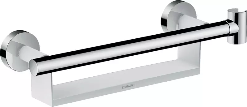 

Полка-поручень «Hansgrohe» Unica Comfort 26328400 на стену хром/белая