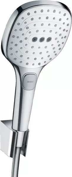 

Душевой гарнитур «Hansgrohe» Raindance Select E 26720400 хром/белый