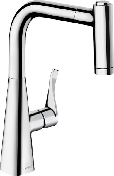 

Смеситель для кухонной мойки «Hansgrohe» Metris 14834000 с выдвижным изливом хром
