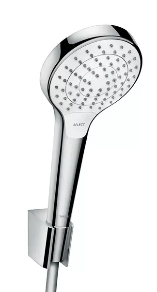 

Душевой гарнитур «Hansgrohe» Croma Select S Vario 26411400 хром/белый