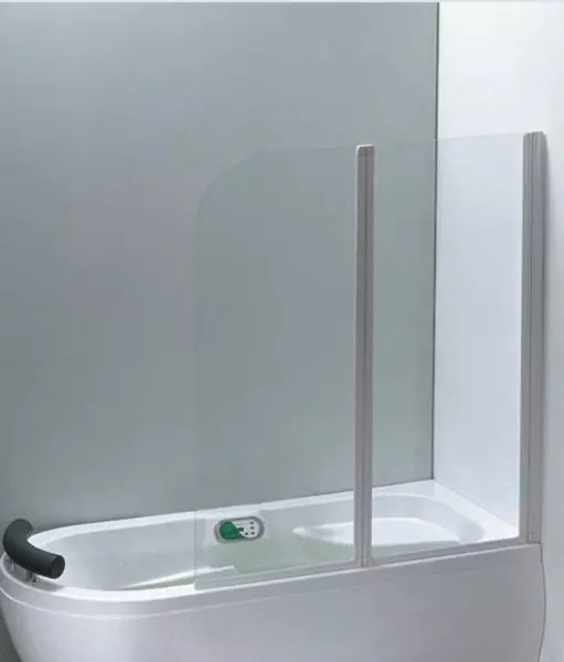 Шторка на ванну стеклянная «1Marka» HX-121 120/138 прозрачная универсальная